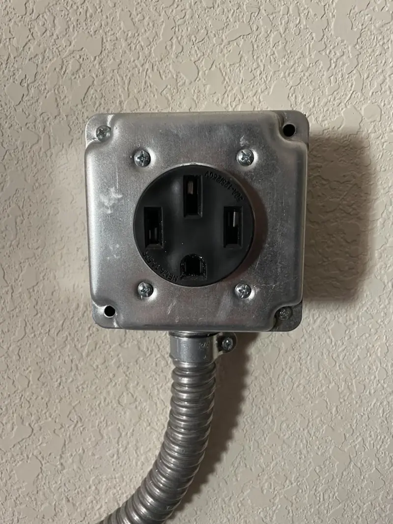 NEMA 14-50 outlet installed for Electrical Panel Upgrade in Blanding